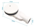 Erga příslušenství, nízký sifon pro sprchovou vaničku Hyper, Oldaf, Almac, průměr 90mm, G1 3/4", ERG-V06-SMC-S01-00