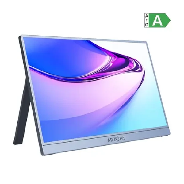 14" Arzopa A1S stříbrnošedá / Přenosný monitor / 1920 x 1080p / 16:9 / 220 cd-m2 / USB-C / mini HDMI (A1S Silver Gray)