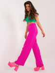 Dámské kalhoty WN SP 8247.64 Neon fuchsie - Rue Paris neonová růžová L