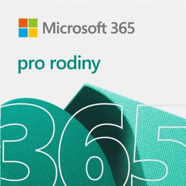 Microsoft 365 pro rodiny CZ / PC Mac / 64 bit / Bez média / Krabicová licence (6GQ-01911)