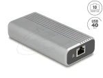 DeLock USB-C 40 Gbps / Síťový adaptér / 10 Gigabit Ethernet RJ45 / USB4 Gen 3x2 / VLAN (64349)