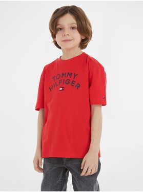 Červené klučičí tričko Tommy Hilfiger Kluci