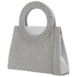 Luxusní dámská plesová kabelka Michelle Moon Ylsa, stříbrná