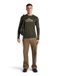 Pánské merino triko dlouhý rukáv ICEBREAKER Mens Merino 150 Tech Lite LS Tee AorakiExplor, Dark Loden velikost: XL