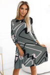 Dámské šaty 576-1 - NUMOCO zelená L/XL