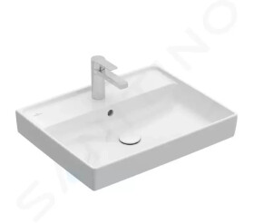 VILLEROY & BOCH - Collaro Umyvadlo 600x470 mm, s přepadem, otvor pro baterii, alpská bílá 4A336G01