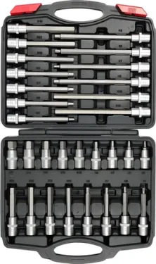 YATO Bity sada HEX 1/2" / Bity / 30 ks / H5-H19 / CrV ocel (YT-77540)