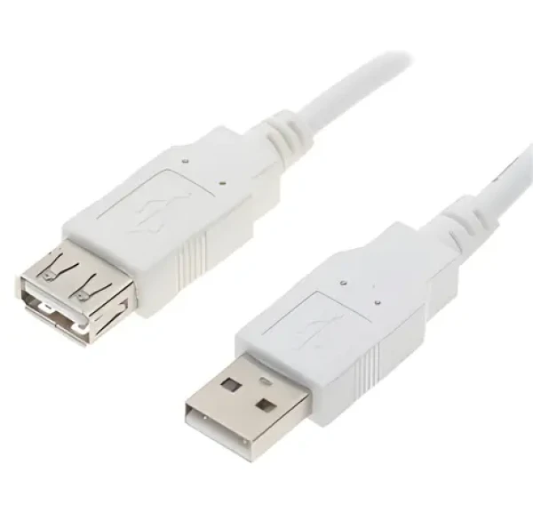 Logo bílá / Prodlužovací kabel USB 2.0 / USB-A samec - USB-A samice / 0,3 m (40610)