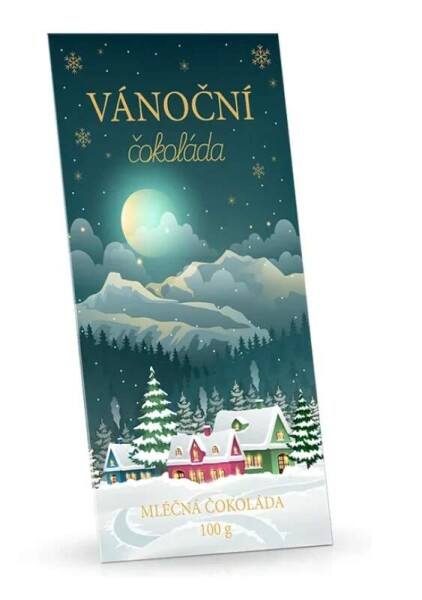 Vánoční mléčná čokoláda Vesnička 100g