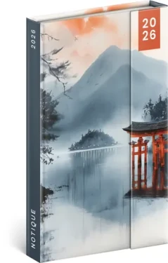 NOTIQUE Týdenní magnetický diář Japonsko 2026, 13 x 21 cm (PGD-35539-Z)