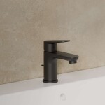 KLUDI - X1 Umyvadlová baterie s výpustí, matná černá 322663975