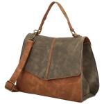 Módní dámská koženková kabelka do ruky Sira, hnědá-coffee