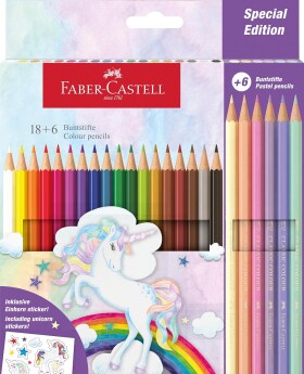 Faber-Castell, 111221, sada pastelek, limitovaná edice jednorožec, 24 ks