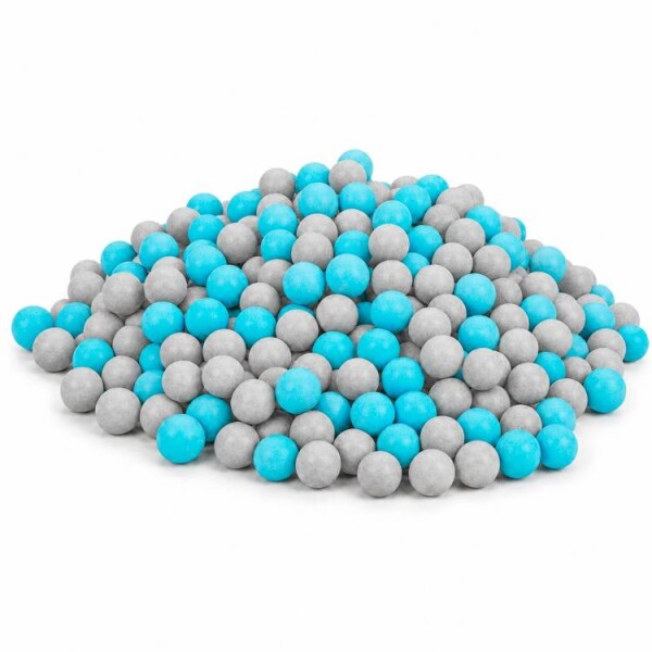 Cukrové perly SweetArt stříbrné matné a nebesky modré 5 mm (40 g)