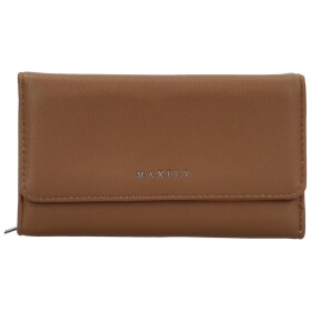 Stylová dámská koženková peněženka MaxFly Ennio, hnědá