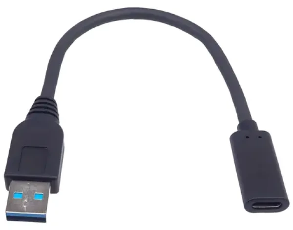 PremiumCord / Redukce USB / USB-A (M) - USB-C (F) / USB 3.2 Gen 2 / 10 Gbps / 60 W / 20 cm (kur31-17)