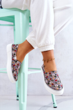 Dámské tenisky nazouvací Memory Foam Big Star JJ276015 šedé 37