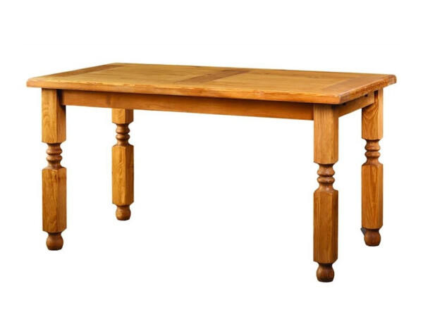 ARTEN (NANO Systems s.r.o.) Rustikální jídelní stůl POPRAD MES01A - borovice (světlý/tmavý vosk) ROZMĚR: (š/h/v) 160 x 80 x 76 cm