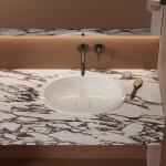 OMNIRES - SHELL M+ umyvadlo zapuštěné do desky, 48 x 31 cm, lesklá bílá SHELL480UPBP