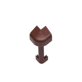 Rohová spojka vnější1ks NWO 110 hnědý