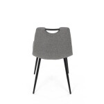 Jídelní židle, šedá, látka, DCL-V2017 GREY2