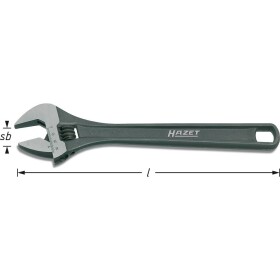 Hazet 279-6 279-6 přestavitelný klíč 18 mm DIN ISO 6787