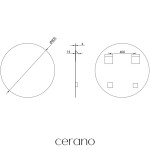 CERANO - Koupelnové zrcadlo Specchio - Ø 80 CER-429235
