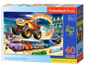 Puzzle Castorland MAXI 40 dílků - Skákající Monster Truck