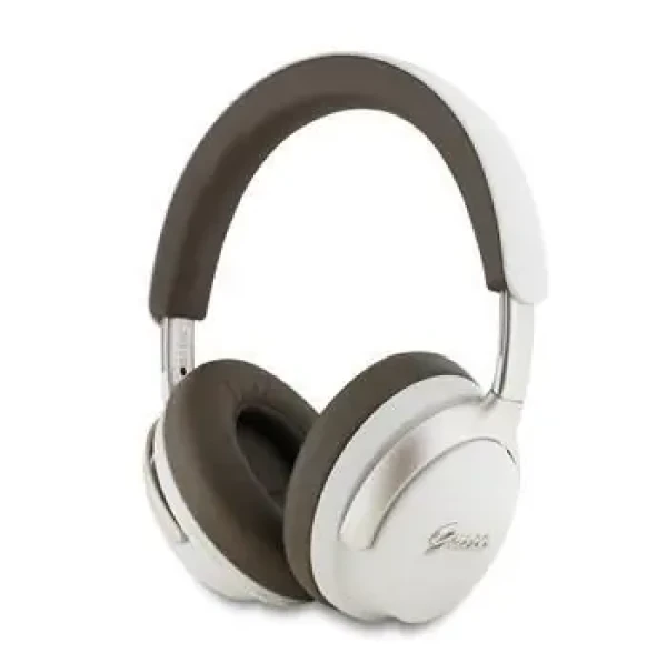 Guess PU Leather Script Logo ANC/ENC Bezdrátová Sluchátka Beige (57983122349)
