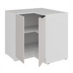 Spodní rohová skříňka Como 90x90 DN 2F BB Barva korpusu: Bílá, Barva dvířek: Kašmír