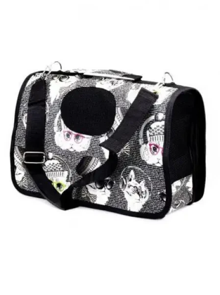 AnimALL Taška Cat heads S 34x18x24 cm (108348)