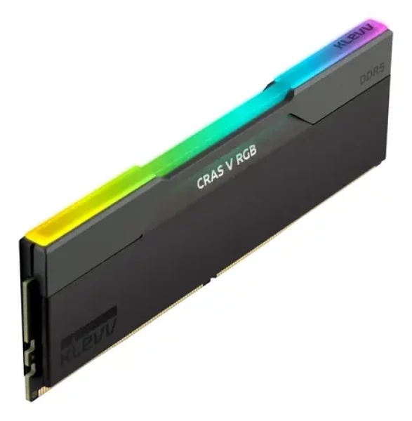 Klevv CRAS V RGB černá / Paměť RAM / DDR5 / 32GB (2x16GB) / 6400MHz / CL30 (KD5AGUA80-64B300G)