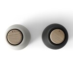 Audo Copenhagen Mlýnek na sůl a pepř Bottle Ash/Carbon Beech – set 2 ks, šedá barva, černá barva, dřevo, plast
