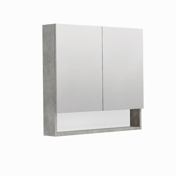 Zrcadlová skříňka SAT Cubeway 80x14x72 cm lamino beton GALCU80BE GALCU80BE