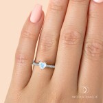Royal Fashion stříbrný prsten GU-DR23089R-SILVER-MOONSTONE-TOPAZ Velikost: 6 (EU: 51-53)