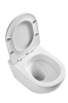 Kielle - Oudee Závěsné WC se sedátkem Softclose, Vortex Rimless+, bílá 30102010-SET1