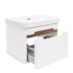 Koupelnová skříňka s umyvadlem SAT Fusion 57,5x43x45 cm bílá matná mat SATFUSION60WU SATFUSION60WU