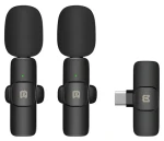 Puluz PU3151B černá / Klopový mikrofon / sada 2 ks / bezdrátový / USB-C / 2,4 GHz (PU3151B)