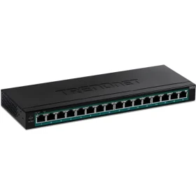 TRENDnet 16-portový PoE+ switch se 2x SFP / Switch / 16x Gigabit PoE+ / 123 W / 32 Gbit/s / kovové provedení (TPE-TG160H)