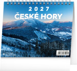 Stolní kalendář 2027 Notique České hory, 16,5 × 13 cm