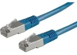 DATACOM Patch kabel S/FTP Cat6 modrý, 0,5 m / Patch kabel / RJ45-RJ45 (H6GLG00K5B)