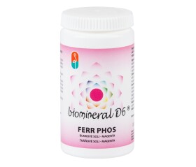 Biomineral D6 FERR PHOS tkáňové soli MAGENTA 180 tablet