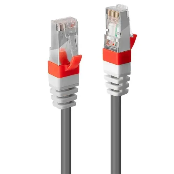 Lindy Cat6A S/FTP PIMF šedá 2m / Patch kabel / RJ45-RJ45 / LSZH / 10 Gbit/s (45353)