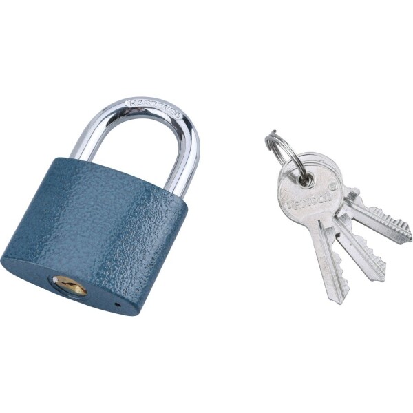 EXTOL CRAFT 93145 Zámek visací, litina, 45mm, modrý, 3 kl.