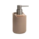 SPIRELLA SYBELLA dávkovač mýdla cappuccino / polyresin / dřevo / 300 ml