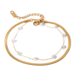 ELENYS Soft Duo – pozlacený náramek 18K žluté zlato Délka náramku: 19+6 cm / max. 25 cm