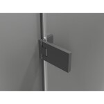 MEXEN/S - Lunar-F sprchový kout skládací dveře levá 95 x 90, transparent, grafit metal 836-095-090-95-00-L