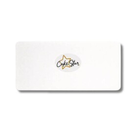 Podložka pod dort pevná Cake Star dřevovláknitá bílá obdélník 15 x 35 cm (1 ks)