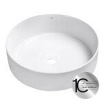 Laveo - Desna - keramické umyvadlo na desku 36x36 VUD_6236