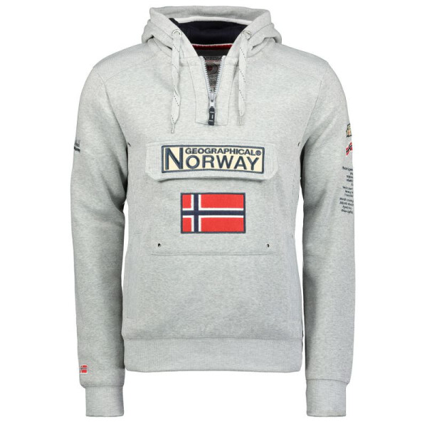 Geographical Norway 3/4 sweatshirt Gymclass 100 M WU4184H/GN B-Grey pánské M